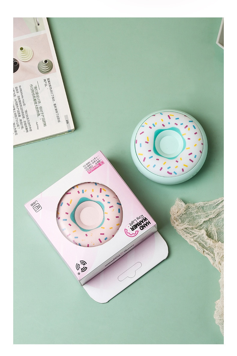 Donuts Hand Warmer Warm Supplies USB Charging Explosion-proof Portable and Warming Baby Cute Gifts Three-speed adjustment