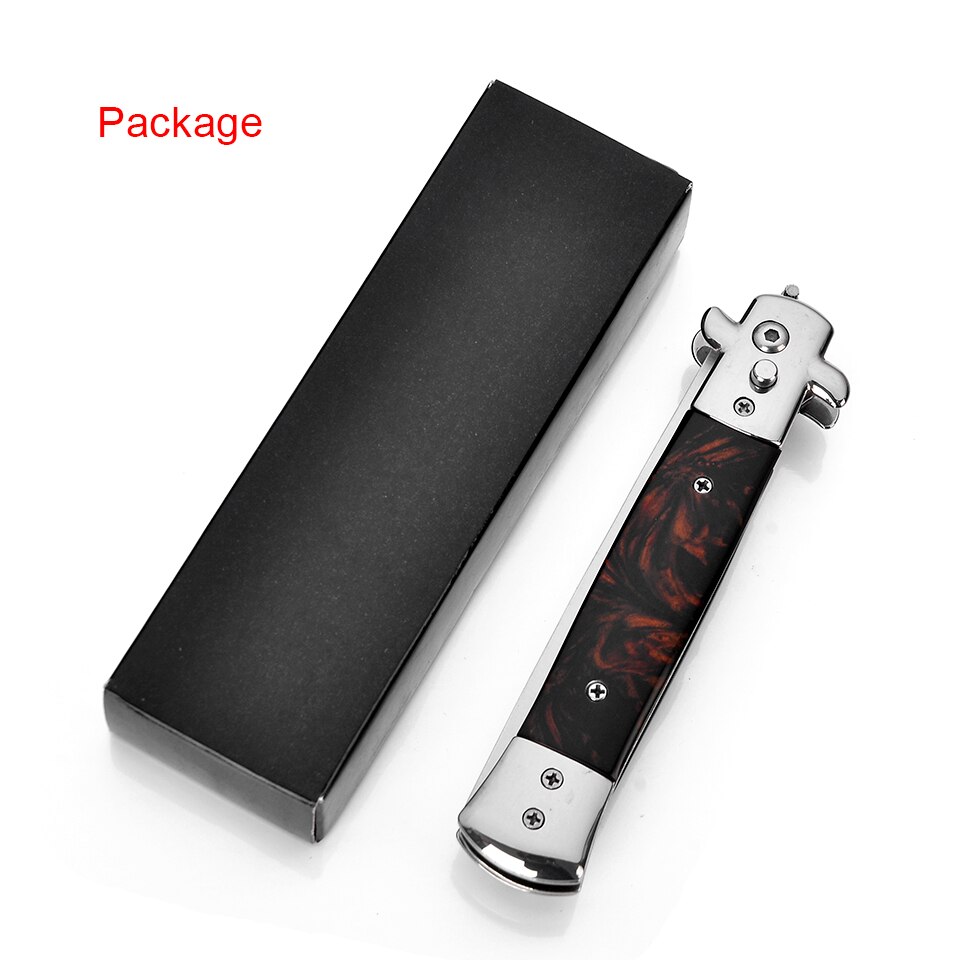 1pcs Automatic Stainless Steel Combs Foldable Knife Brushes Hair Trimmer Comb Brush Accessories butterfly Mens Pocket Knife Comb