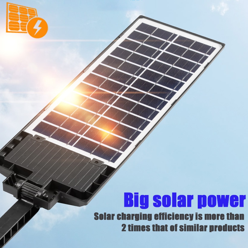 20000mAh Solar Led Light Outdoor 999LED Solar Lamp Waterproof Garden Light Remote Control Solar Street Lamp 1000W 20000W Battery