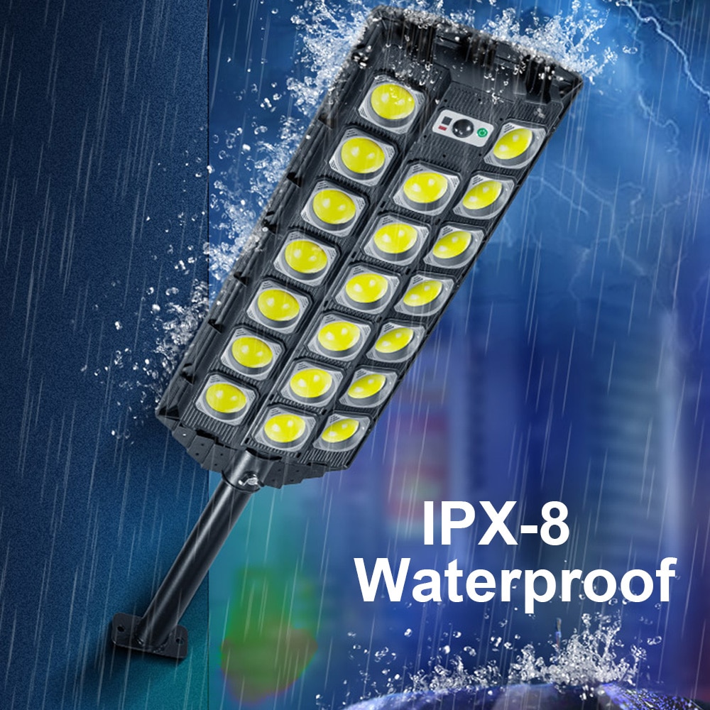 20000mAh Solar Led Light Outdoor 598LED Super Bright Lamp Waterproof Garden Light Remote Control Solar Street Lamp 3000W Lumens