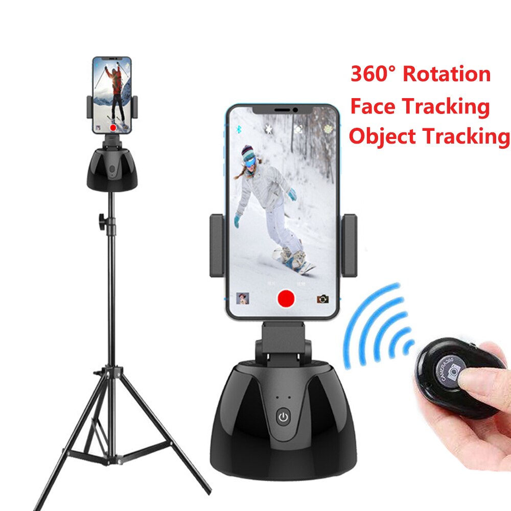 Auto Face Tracking Camera Gimbal Stabilizer Smart Shooting Holder 360 Rotation Tripod Selfie Stick for Live Vlog Video Recording