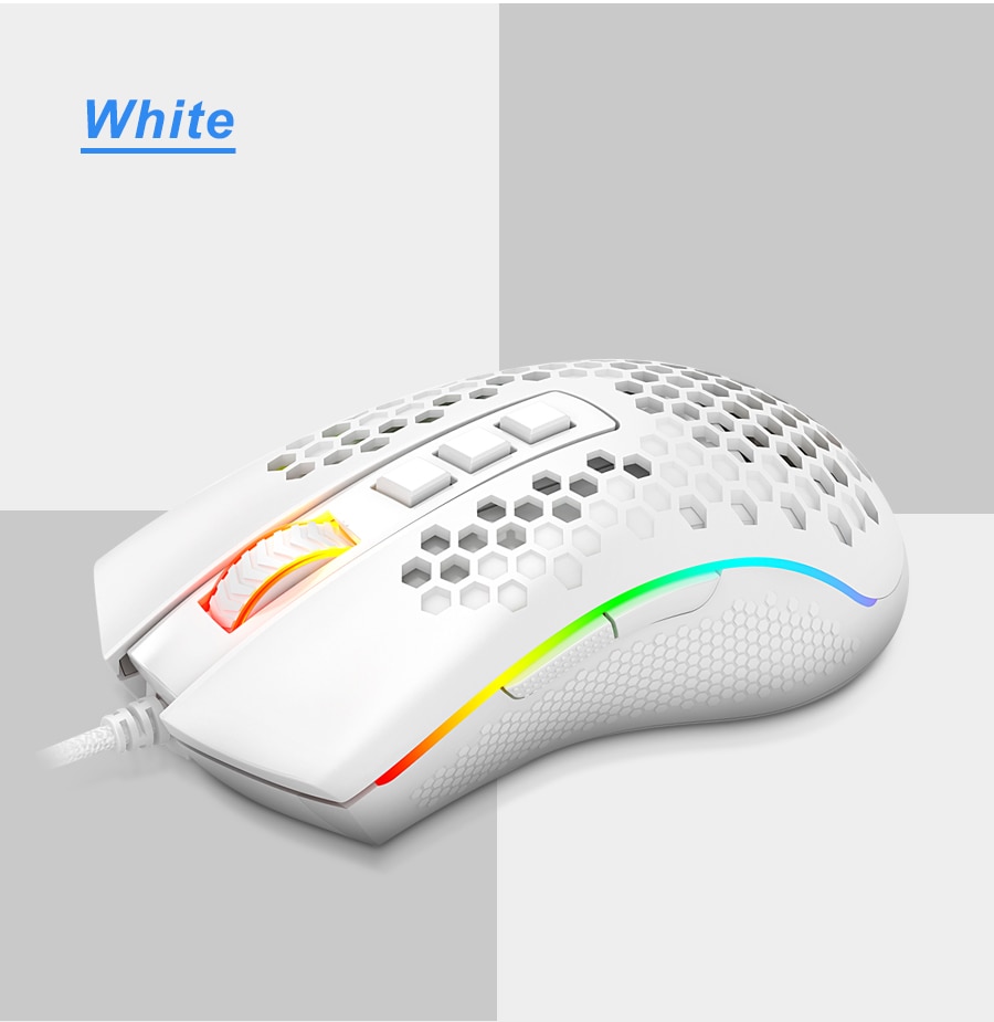 Redragon Storm M808 USB wired RGB Gaming Mouse 12400 DPI programmable game mice backlight ergonomic laptop PC computer