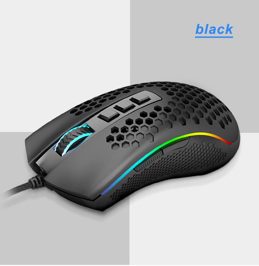 Redragon Storm M808 USB wired RGB Gaming Mouse 12400 DPI programmable game mice backlight ergonomic laptop PC computer