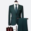 2 button dark green