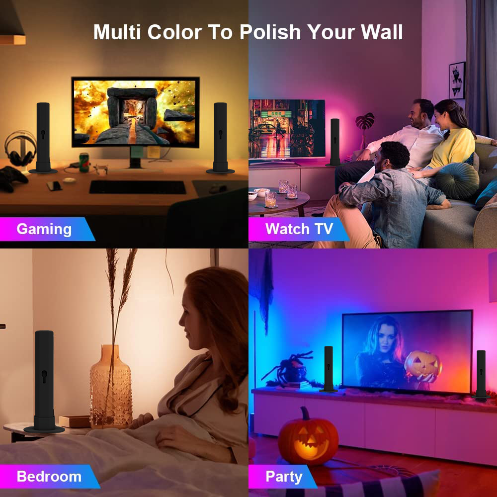 Smart RGB Desktop Atmosphere Night Light Music Rhythm LED Pickup Lights bluetooth App Control Home Living Room Decor Table Lamp