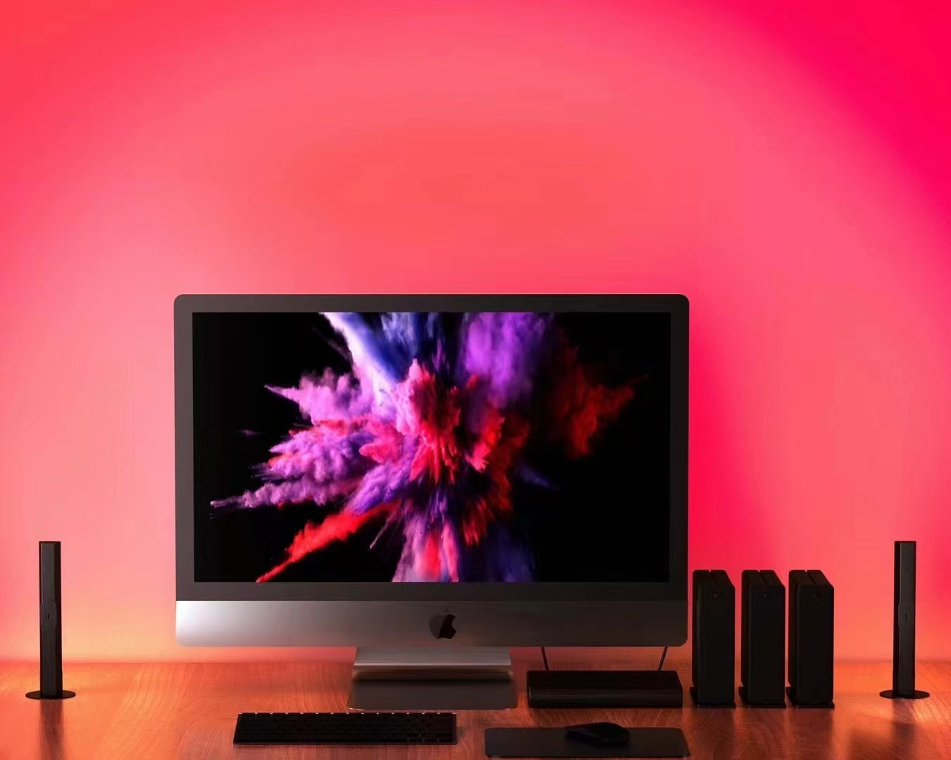 Smart RGB Desktop Atmosphere Night Light Music Rhythm LED Pickup Lights bluetooth App Control Home Living Room Decor Table Lamp