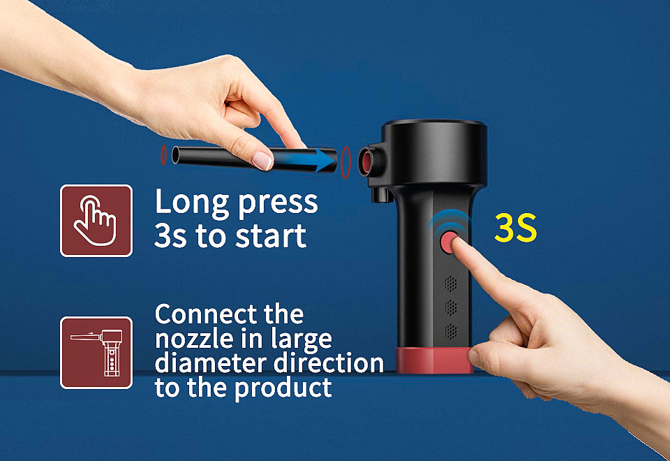 Electric Air Duster Cleaning Dust Compressed Air Blower Cleaner Laptop keyboard Computer Crumbs Scraps device Tool seed cleaner