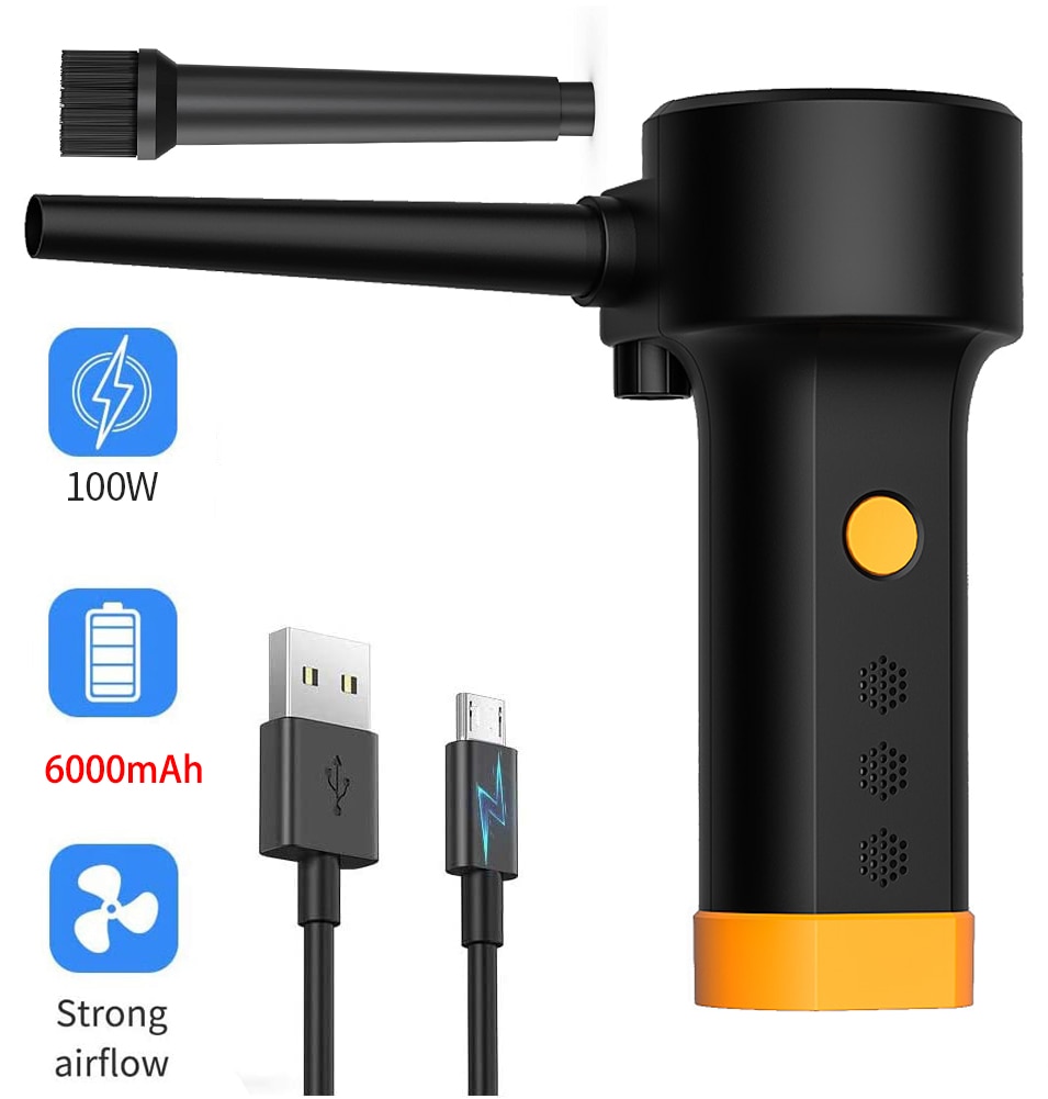 Electric Air Duster Cleaning Dust Compressed Air Blower Cleaner Laptop keyboard Computer Crumbs Scraps device Tool seed cleaner