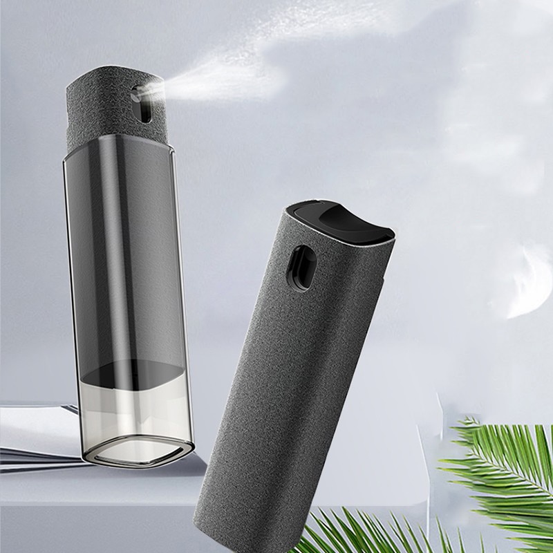2in1 Microfiber Screen Cleaner Spray Bottle Set Mobile Phone Ipad Computer Microfiber Cloth Wipe Iphone Cleaning Glasses Wipes