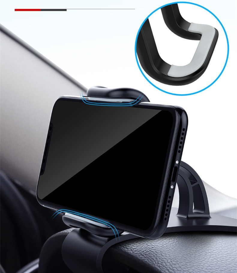 Car Mobile Phone Holder Easy Clip Mount Stand Panel Multi-Functional Universal Dashboard GPS Navigation Bracket Holder