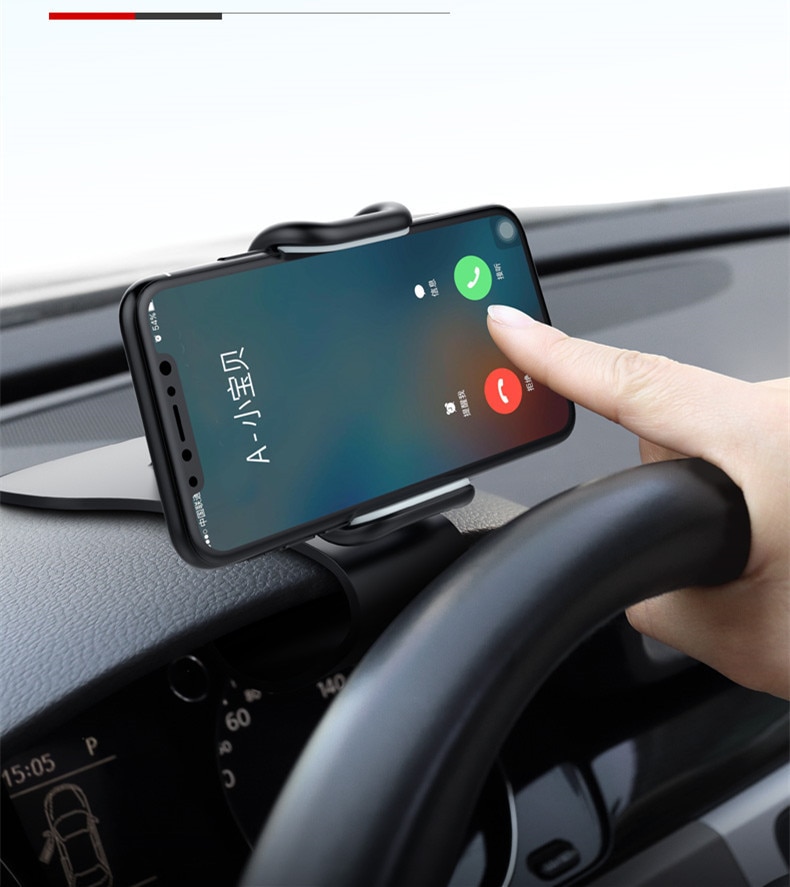 Car Mobile Phone Holder Easy Clip Mount Stand Panel Multi-Functional Universal Dashboard GPS Navigation Bracket Holder