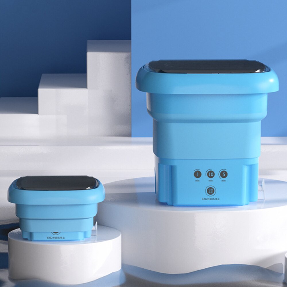 Portable mini folding washing machine household Dormitory Student small single use baby washing machine with Dryer Bucket