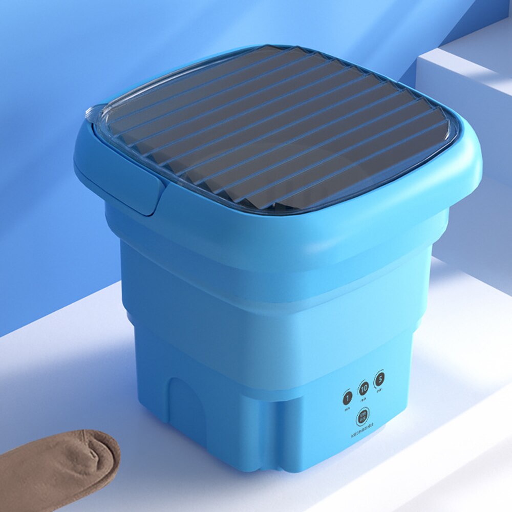 Portable mini folding washing machine household Dormitory Student small single use baby washing machine with Dryer Bucket