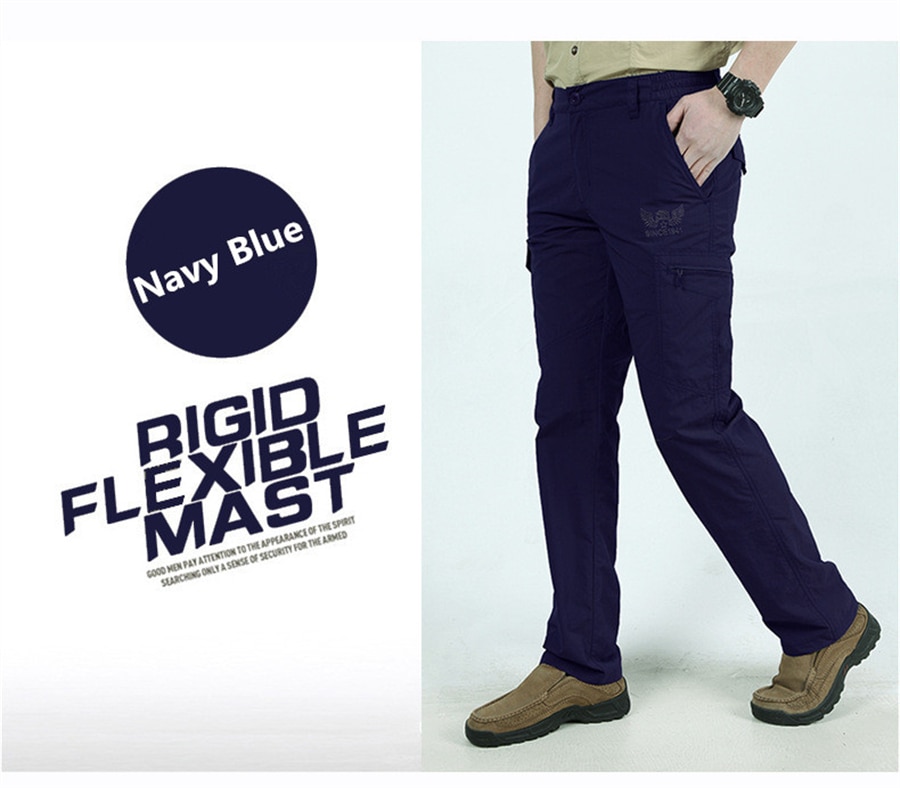 2022 Outdoor Waterproof Tactical Cargo Pants Men Breathable Summer Casual Army Military Long Trousers Male Quick Dry Cargo Pants