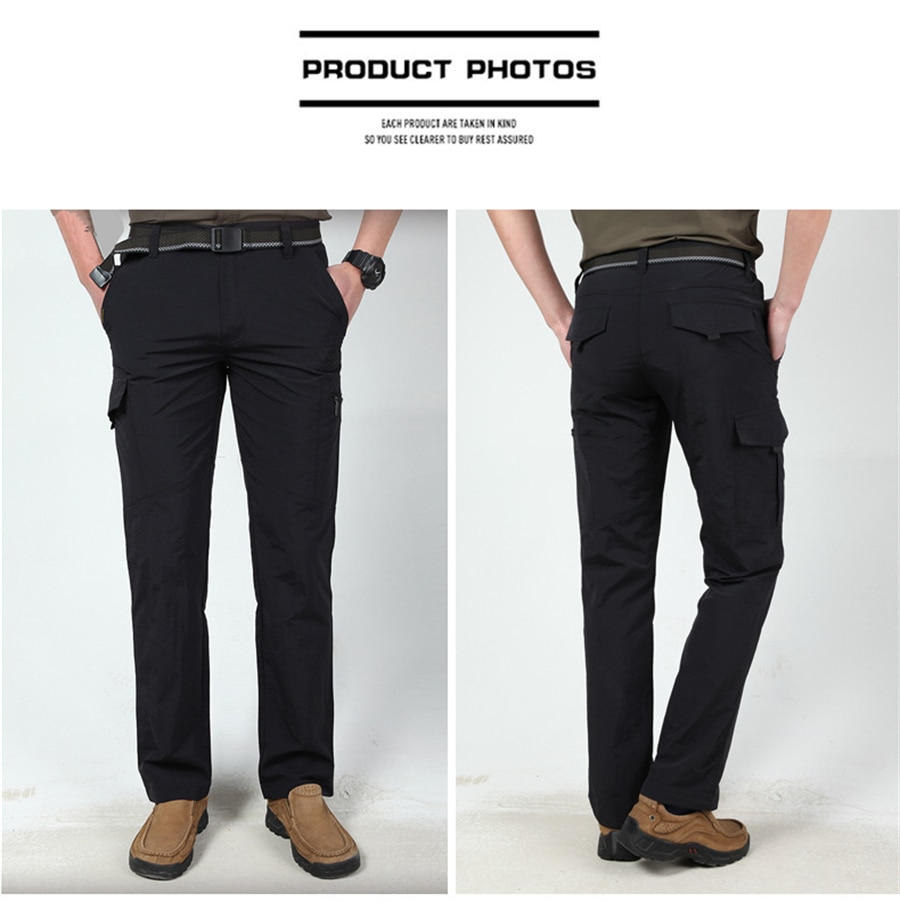 2022 Outdoor Waterproof Tactical Cargo Pants Men Breathable Summer Casual Army Military Long Trousers Male Quick Dry Cargo Pants