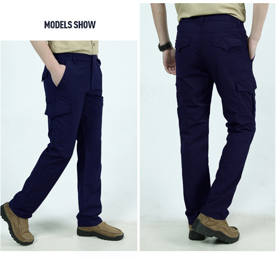 2022 Outdoor Waterproof Tactical Cargo Pants Men Breathable Summer Casual Army Military Long Trousers Male Quick Dry Cargo Pants