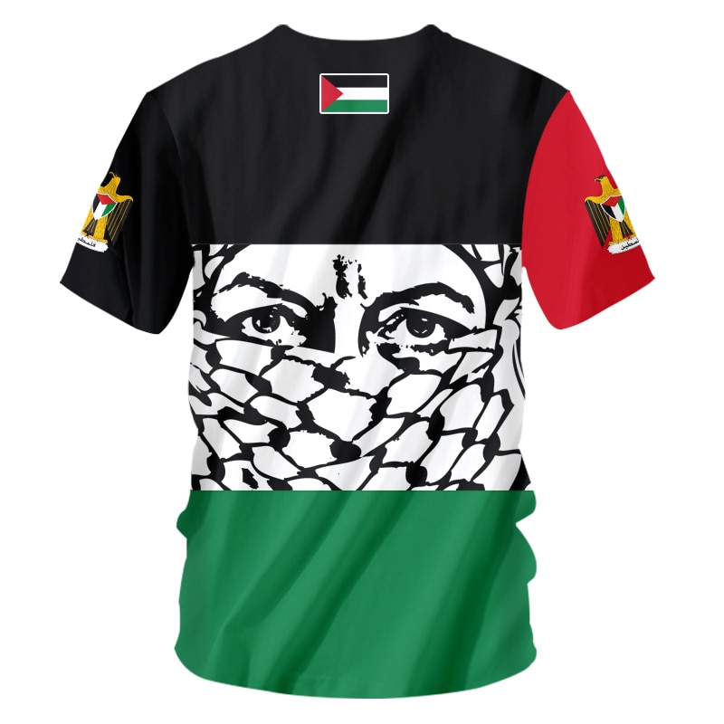 OGKB 3D Printed Free Palestine T shirt Men Summer Custom Short Sleeve Shirt Save Palestine Keep Peace Customized Shirt Oversize