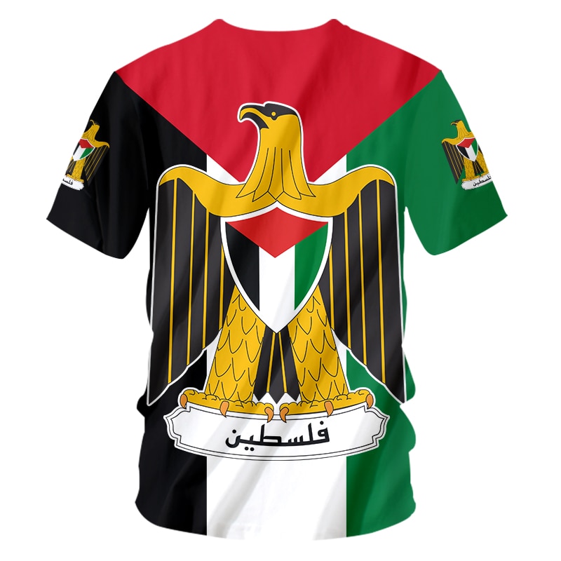 OGKB 3D Printed Free Palestine T shirt Men Summer Custom Short Sleeve Shirt Save Palestine Keep Peace Customized Shirt Oversize