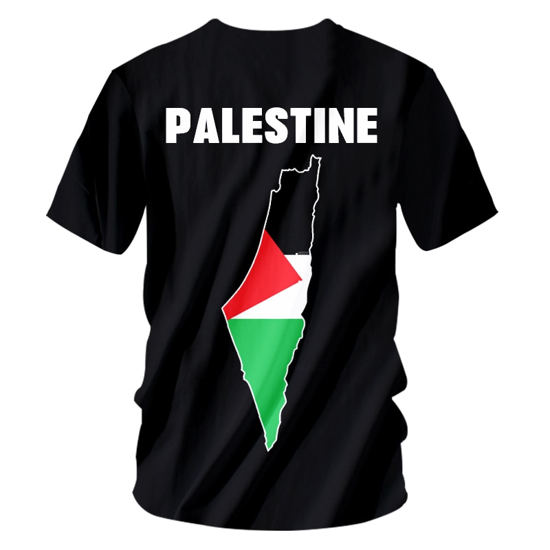 OGKB 3D Printed Free Palestine T shirt Men Summer Custom Short Sleeve Shirt Save Palestine Keep Peace Customized Shirt Oversize