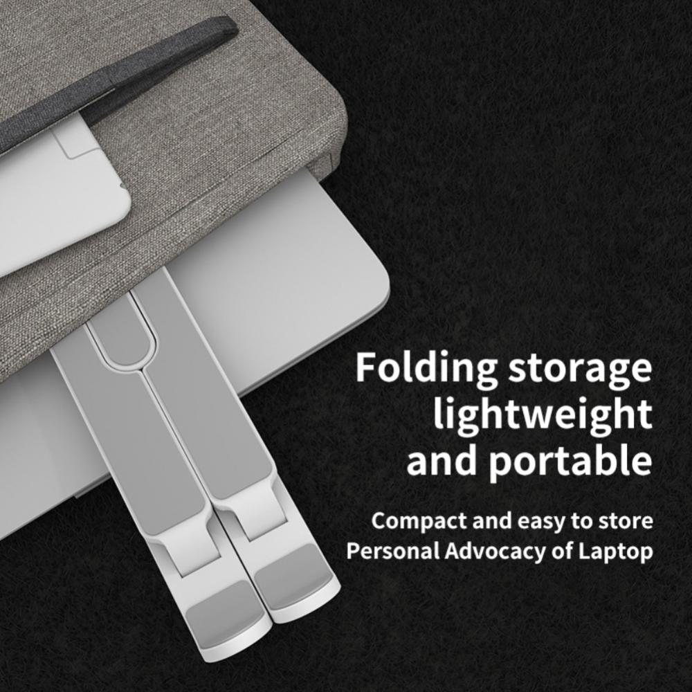 RYRA Adjustable Laptop Stand Holder 8-Gear P1-PRO Protable Aluminum Alloy Desktop Foldable Holder Notebook Rise Bracket