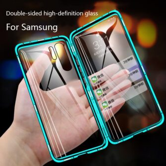 360 Full Protection Magnetic Case For Samsung S10 S20 S9 S21 S22 Plus  A71 A70 A51 A50 A10Note 10 20 9 8 Plus Uitra Double Glass