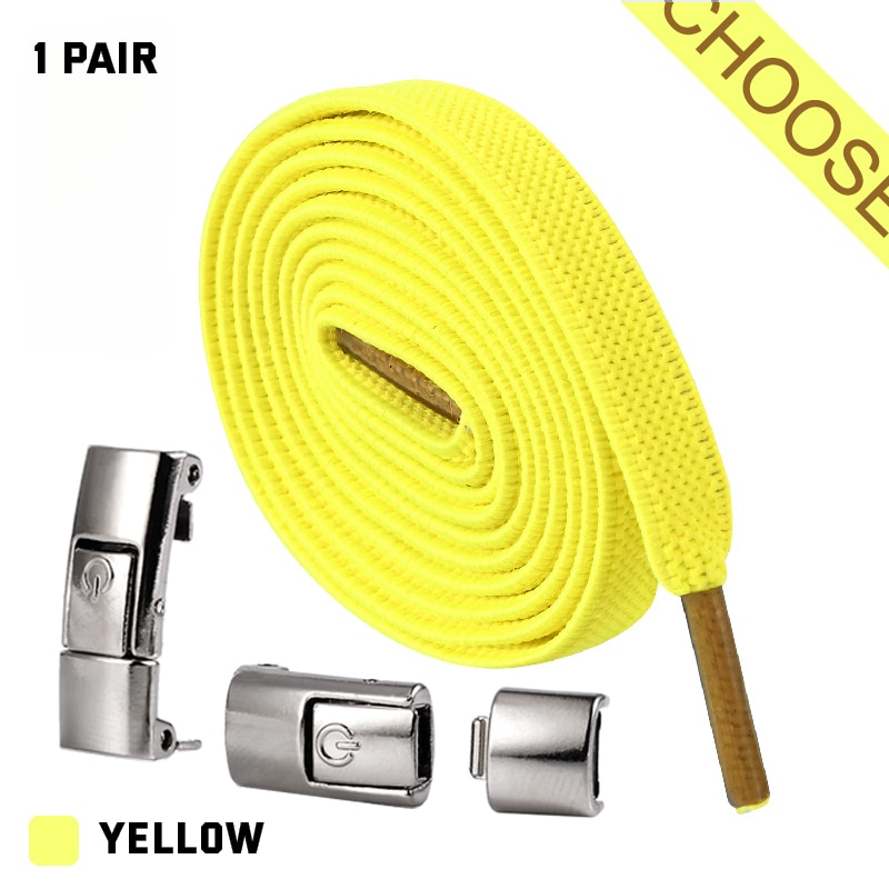 2022 Press Lock Shoelaces without ties Elastic Laces Sneaker 8MM Widened Flat No Tie Shoe laces Kids Adult Shoelace for Shoes