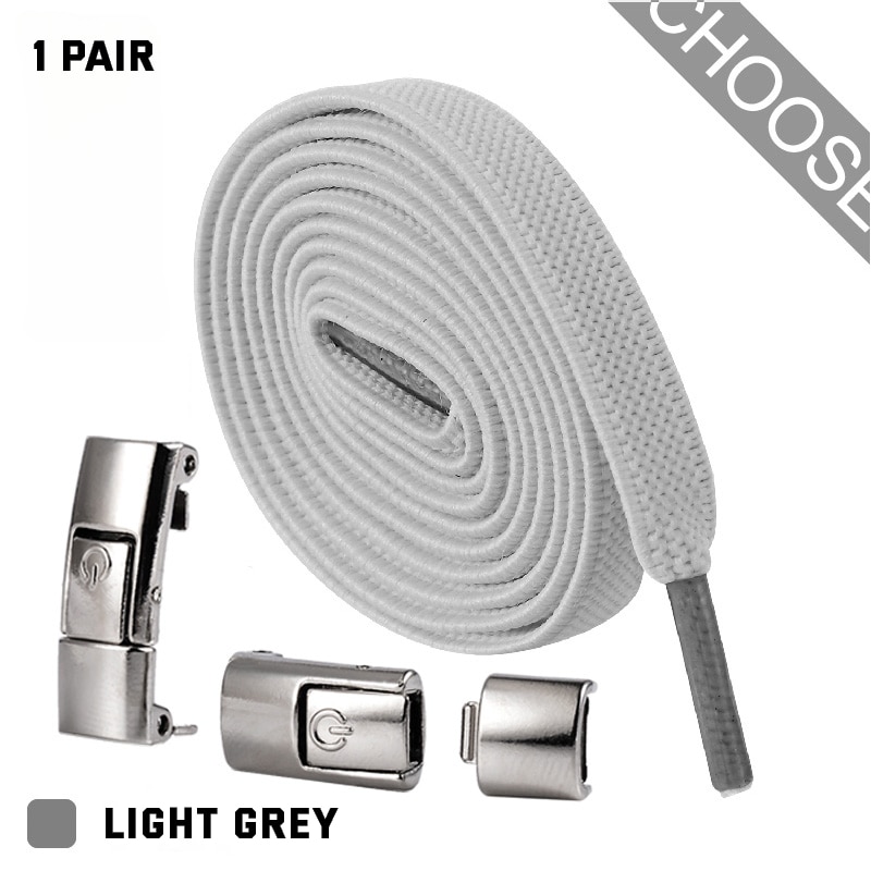 2022 Press Lock Shoelaces without ties Elastic Laces Sneaker 8MM Widened Flat No Tie Shoe laces Kids Adult Shoelace for Shoes