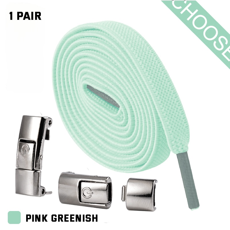 2022 Press Lock Shoelaces without ties Elastic Laces Sneaker 8MM Widened Flat No Tie Shoe laces Kids Adult Shoelace for Shoes