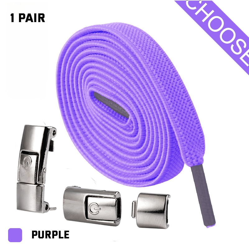 2022 Press Lock Shoelaces without ties Elastic Laces Sneaker 8MM Widened Flat No Tie Shoe laces Kids Adult Shoelace for Shoes