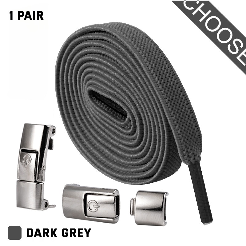 2022 Press Lock Shoelaces without ties Elastic Laces Sneaker 8MM Widened Flat No Tie Shoe laces Kids Adult Shoelace for Shoes