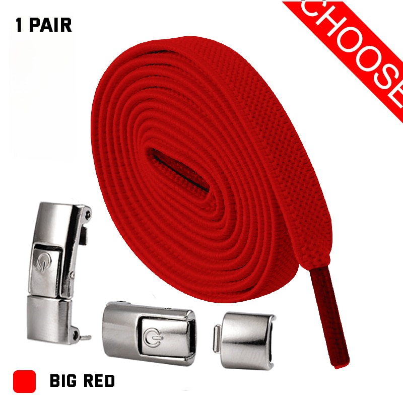 2022 Press Lock Shoelaces without ties Elastic Laces Sneaker 8MM Widened Flat No Tie Shoe laces Kids Adult Shoelace for Shoes