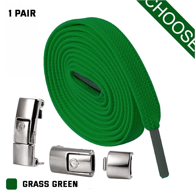2022 Press Lock Shoelaces without ties Elastic Laces Sneaker 8MM Widened Flat No Tie Shoe laces Kids Adult Shoelace for Shoes