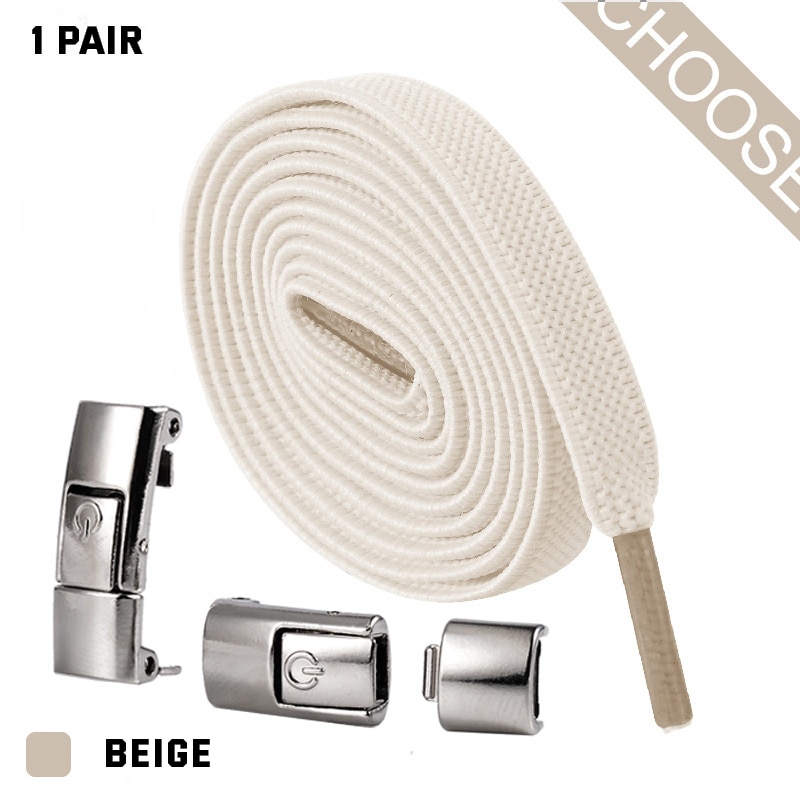 2022 Press Lock Shoelaces without ties Elastic Laces Sneaker 8MM Widened Flat No Tie Shoe laces Kids Adult Shoelace for Shoes