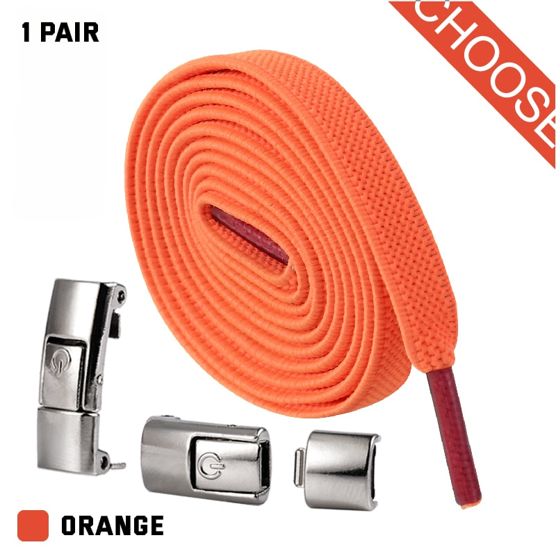 2022 Press Lock Shoelaces without ties Elastic Laces Sneaker 8MM Widened Flat No Tie Shoe laces Kids Adult Shoelace for Shoes