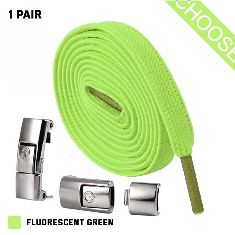 2022 Press Lock Shoelaces without ties Elastic Laces Sneaker 8MM Widened Flat No Tie Shoe laces Kids Adult Shoelace for Shoes