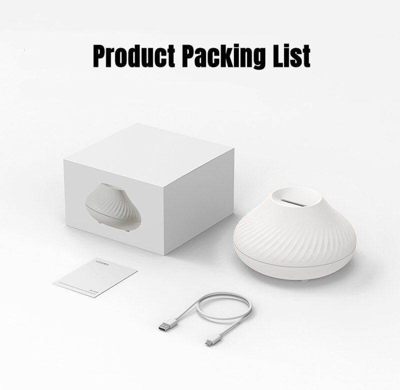 USB Air Humidifier Aroma Diffuser Humidifier Ultrasonic Cool Mist Maker Fogger Colorful LED Essential Oil Flame Lamp Diffuser