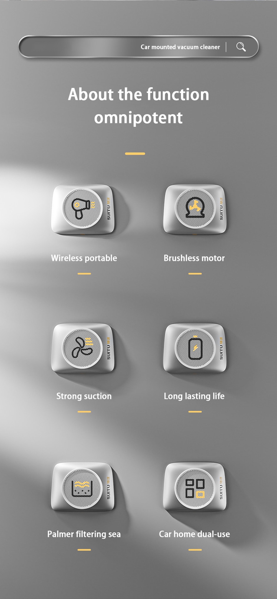 95000Pa Wireless Car Vacuum Cleaner Handheld Mini Portable Robot Vacuum Cleaner For Car Home Desktop Keyboard Cleaning