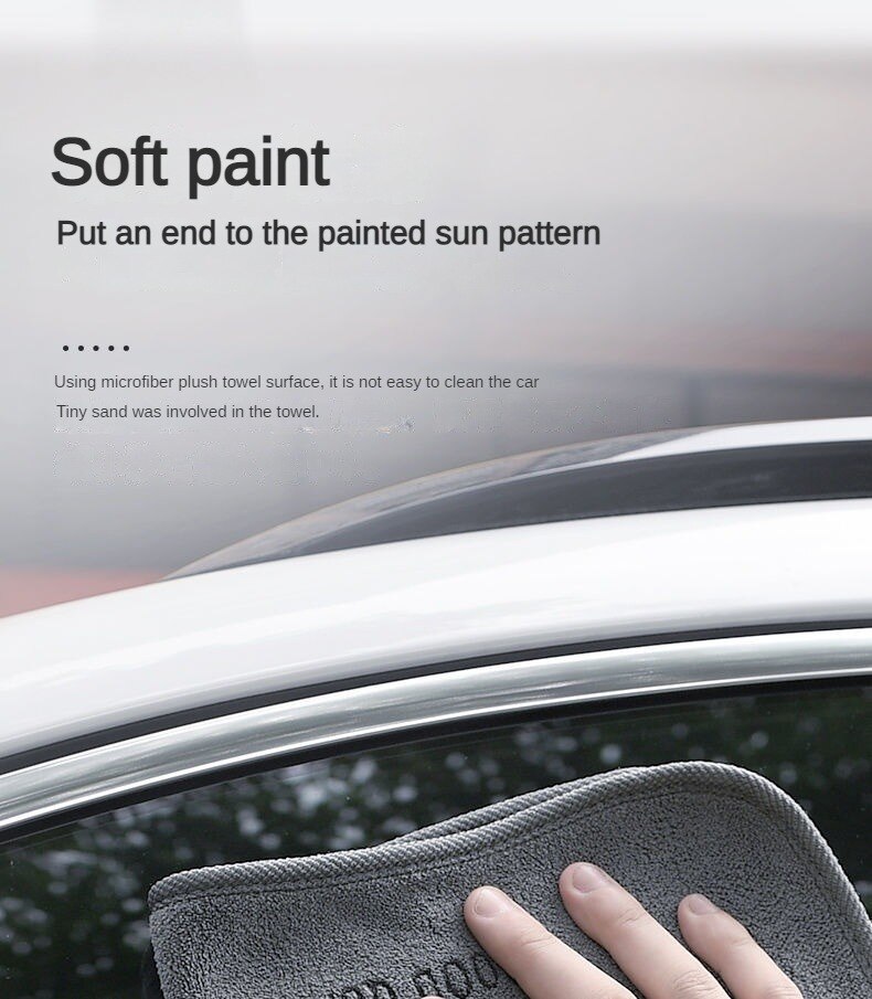 10pcs/5pcs/3pcs High-end Microfiber Auto Wash Towel Car Cleaning Drying Cloth Hemming Car Care Cloth Detailing Car Wash Towel