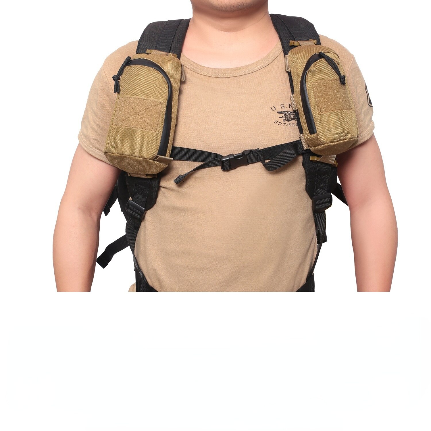 Tactical Molle Pouch Military EDC Tool Bag Phone Pouch Hunting Accessory Bag Shoulder Strap Pack Compact Bag for Outdoor Hiking