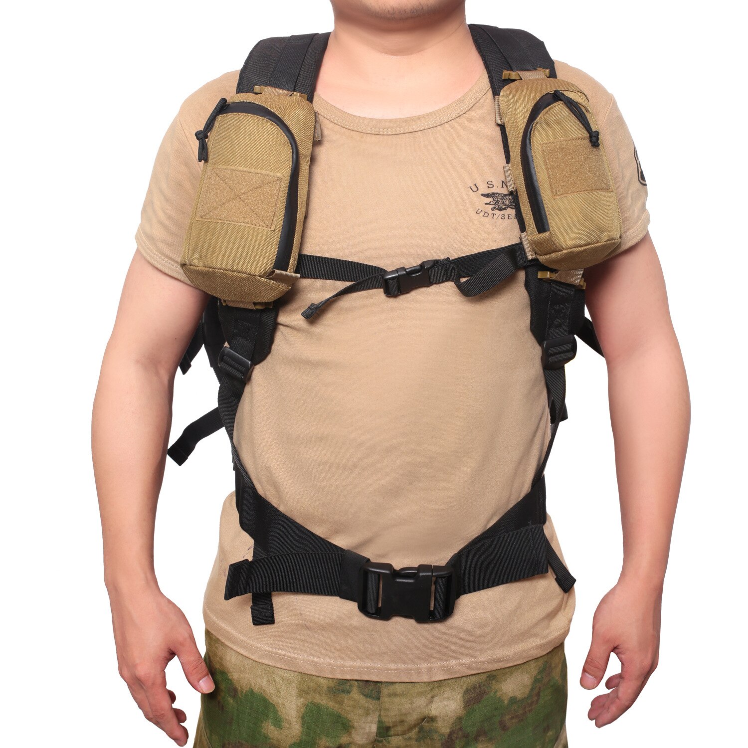 Tactical Molle Pouch Military EDC Tool Bag Phone Pouch Hunting Accessory Bag Shoulder Strap Pack Compact Bag for Outdoor Hiking