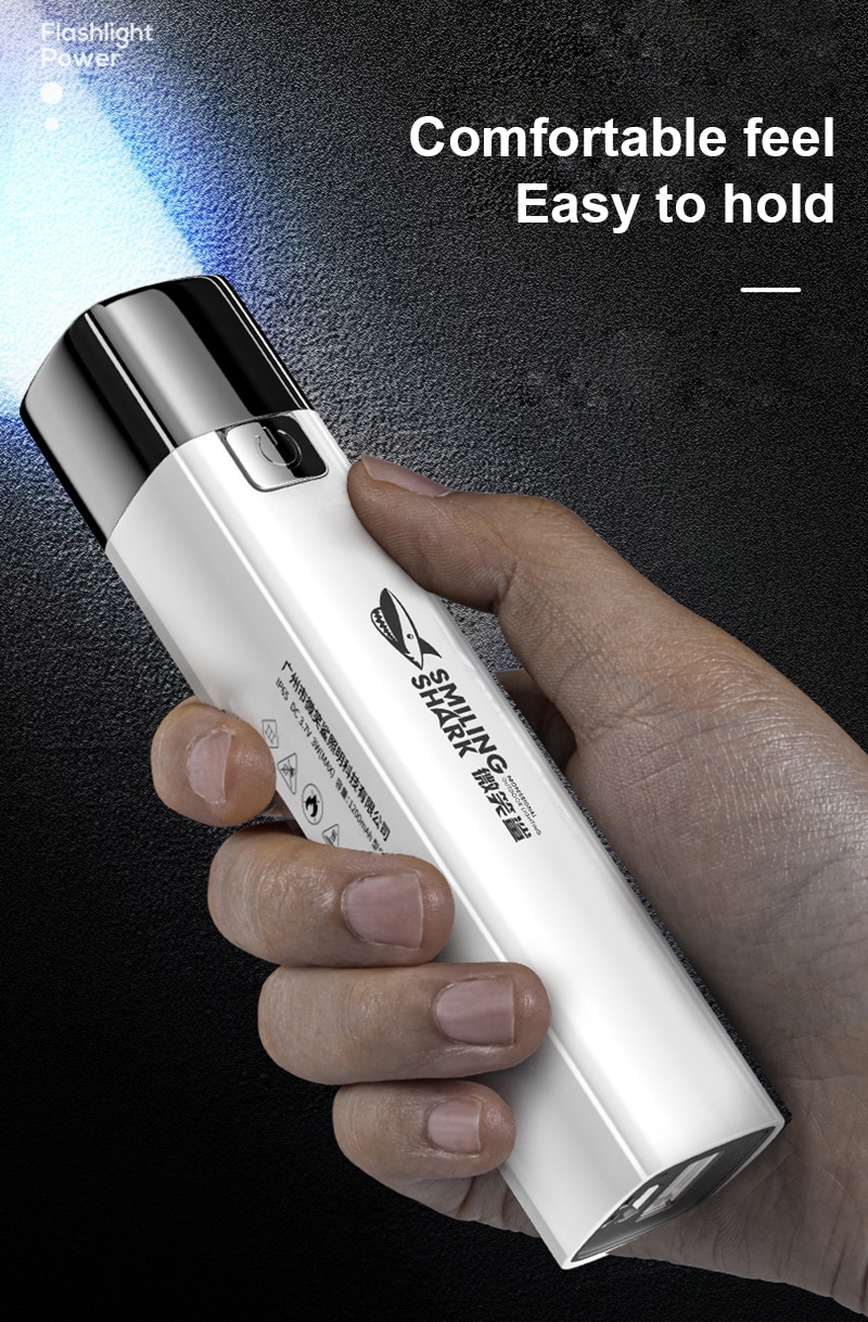 Xiaomi USB Flashlight Power Bank Mobile Phone Rechargeable Lamp Strong Light Torch Search Mini Camping Hiking Fishing Torch