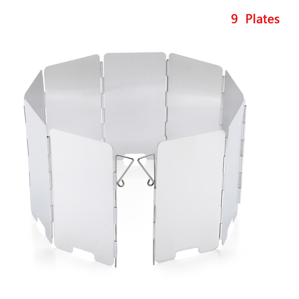 Gas Stove Wind Shield Outdoor Picnic Camping Burner Aluminum Alloy Barbecue Windproof Screen Protective Accessory