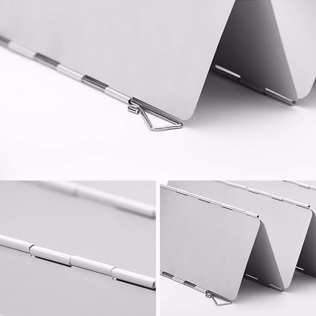 Gas Stove Wind Shield Outdoor Picnic Camping Burner Aluminum Alloy Barbecue Windproof Screen Protective Accessory