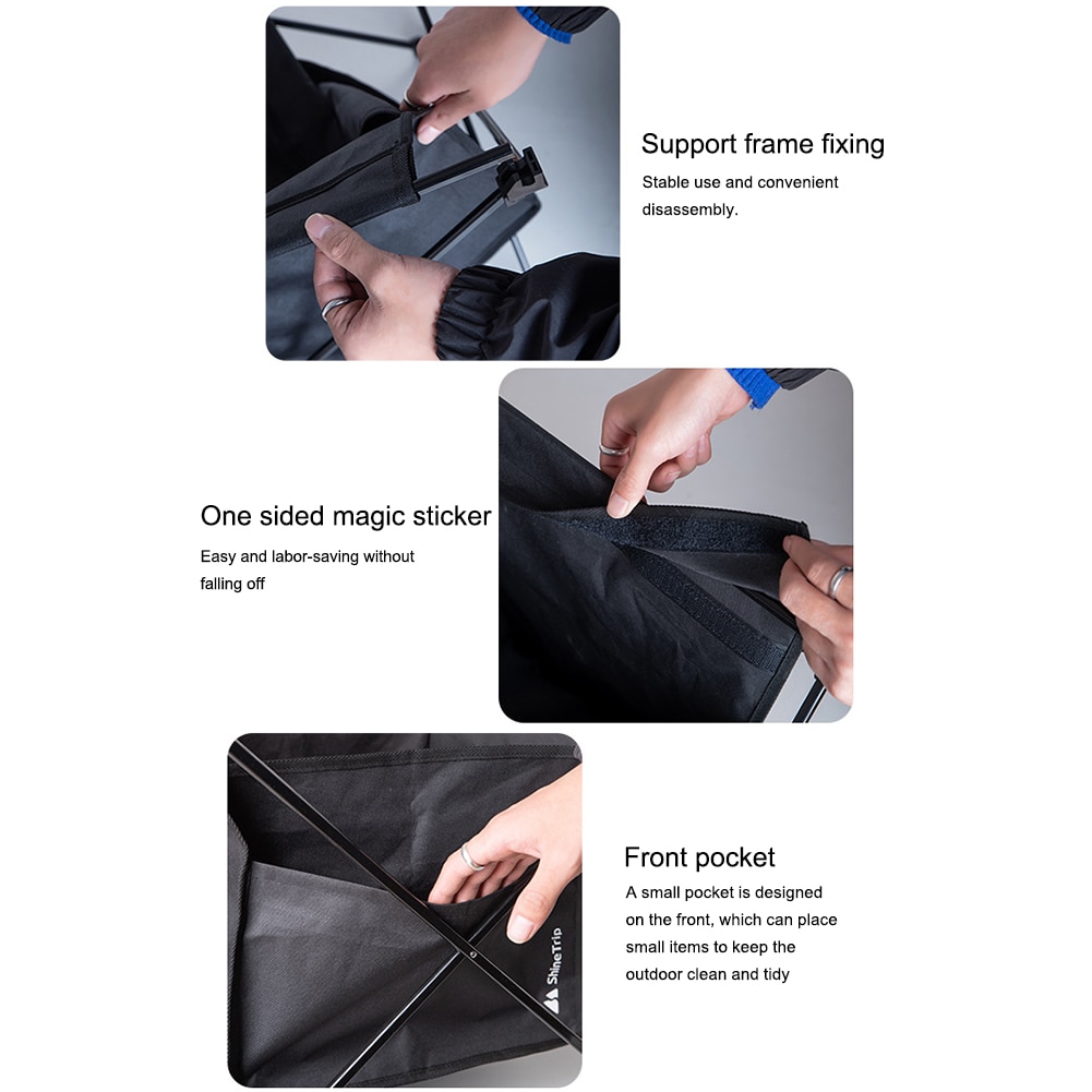 Camping Aluminum Folding Table Accessories Outdoor Stuff Sundry Storage Bag High  for Picnic Camping BBQ Large Space Bag