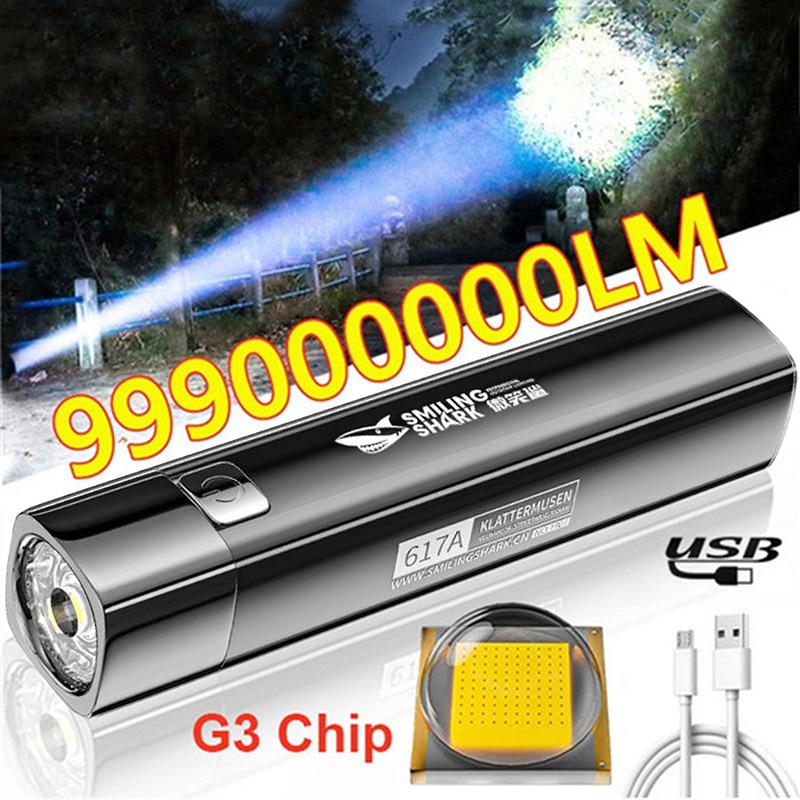 Mini Portable Super Bright Small Household Long-Range Outdoor Lighting Led Strong Light Flashlight