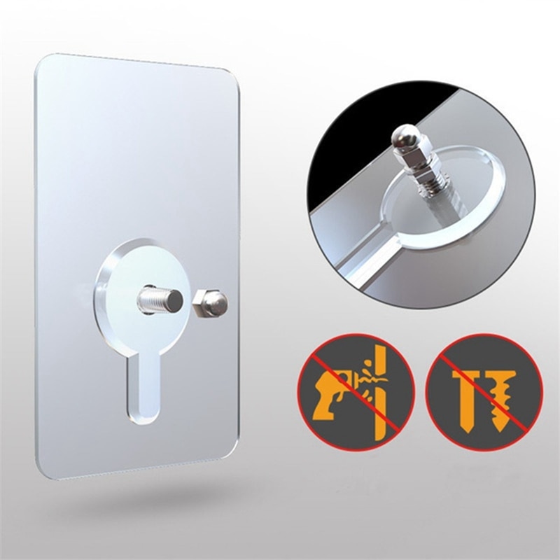 5/10/20 Pcs HIgh Quality Punch-free Screws Strong Self-adhesive Suction Cup Sucker Wall Hooks Hanger for Kitchen Bathroom Tools