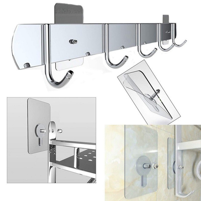 5/10/20 Pcs HIgh Quality Punch-free Screws Strong Self-adhesive Suction Cup Sucker Wall Hooks Hanger for Kitchen Bathroom Tools
