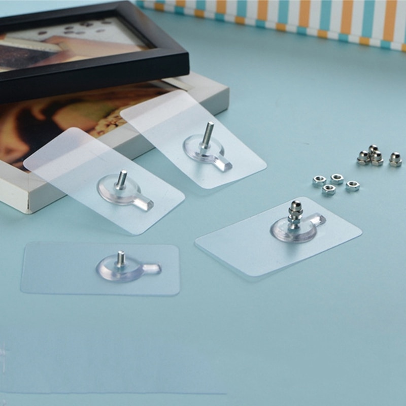 5/10/20 Pcs HIgh Quality Punch-free Screws Strong Self-adhesive Suction Cup Sucker Wall Hooks Hanger for Kitchen Bathroom Tools