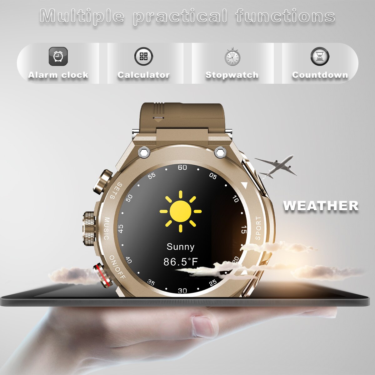 New Smart Watch T92 With Earbuds 3 in 1 Fitness Tracker Call Music Bracelet With Speaker Heart Rate Monitor Sports Smart Watch