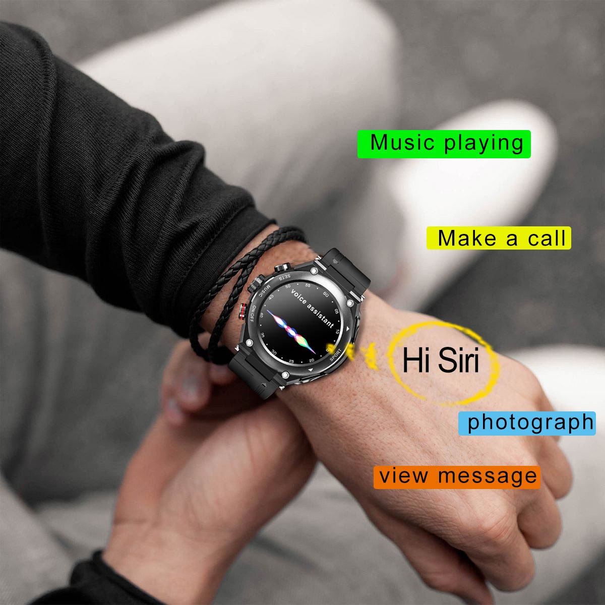 New Smart Watch T92 With Earbuds 3 in 1 Fitness Tracker Call Music Bracelet With Speaker Heart Rate Monitor Sports Smart Watch